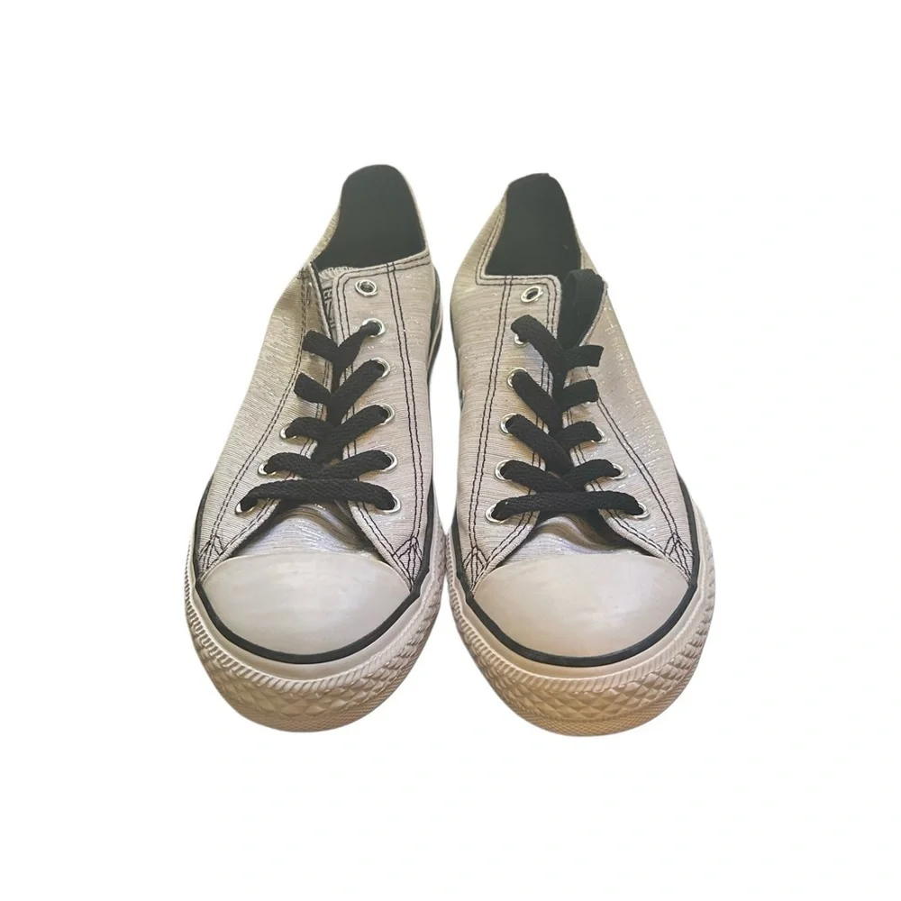 Converse Kids Sneakers - Black and silver metallic